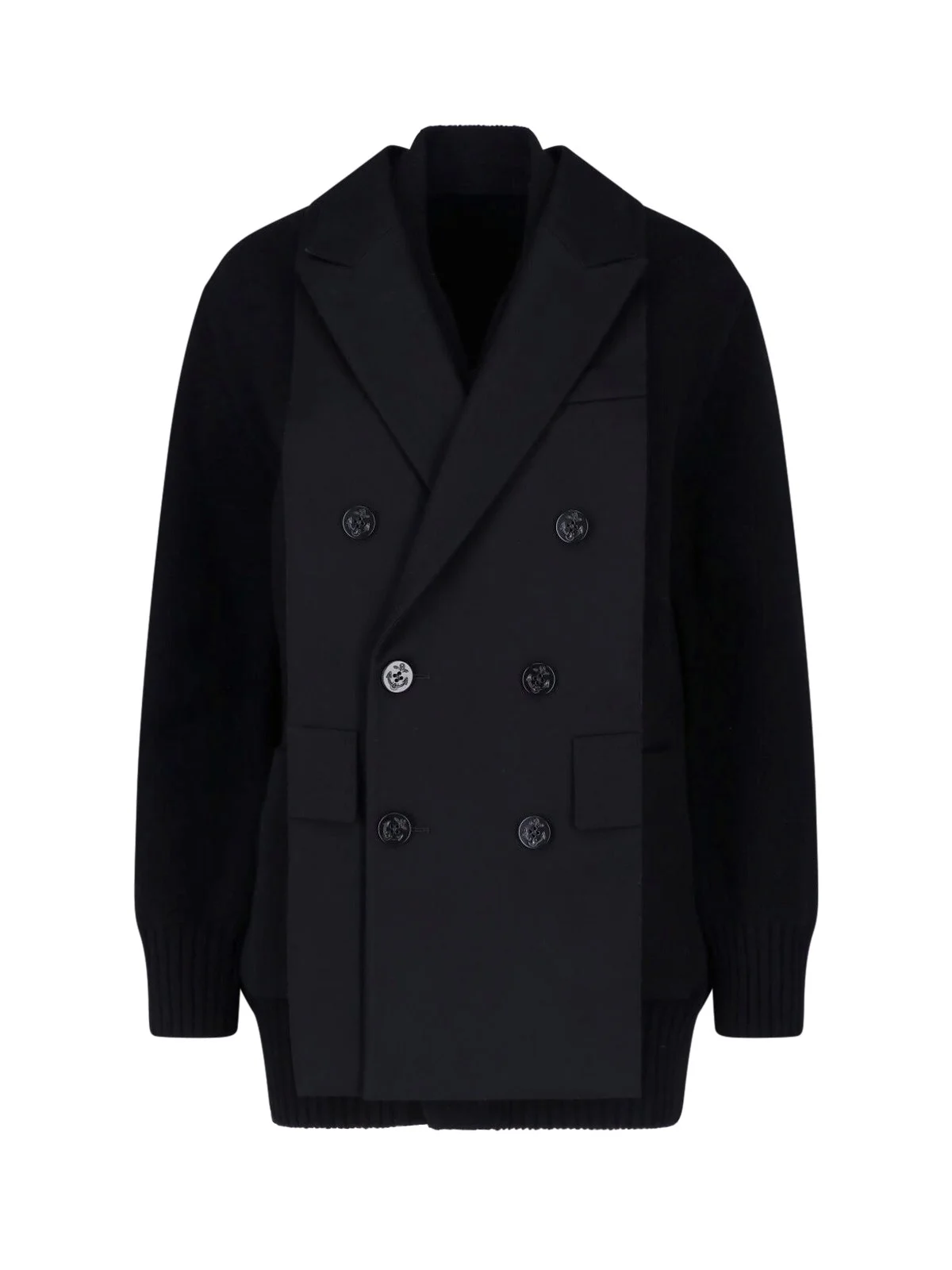 WOOL FLANNEL CARDIGAN - 1
