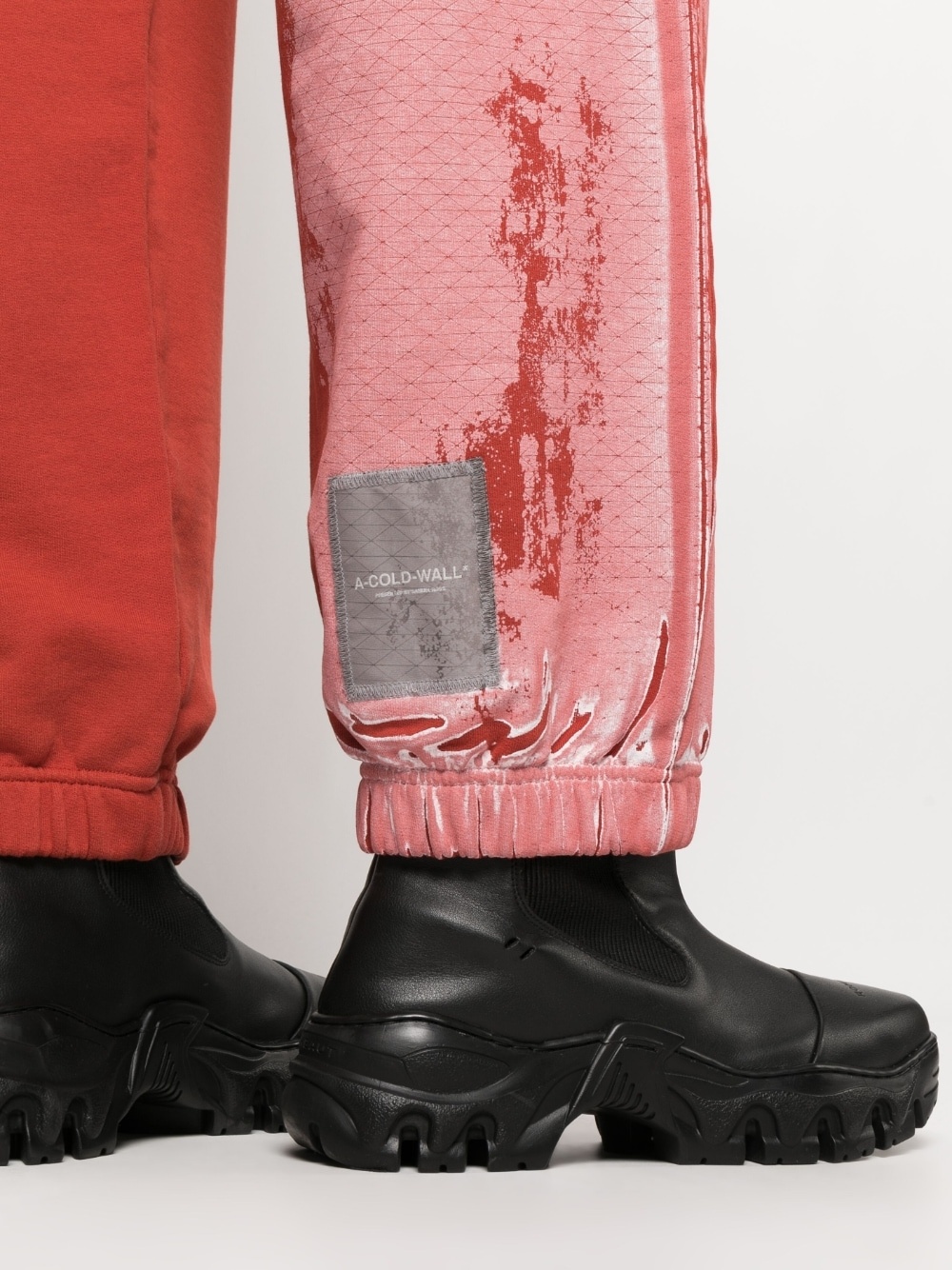 tie-dye pattern track pants - 5