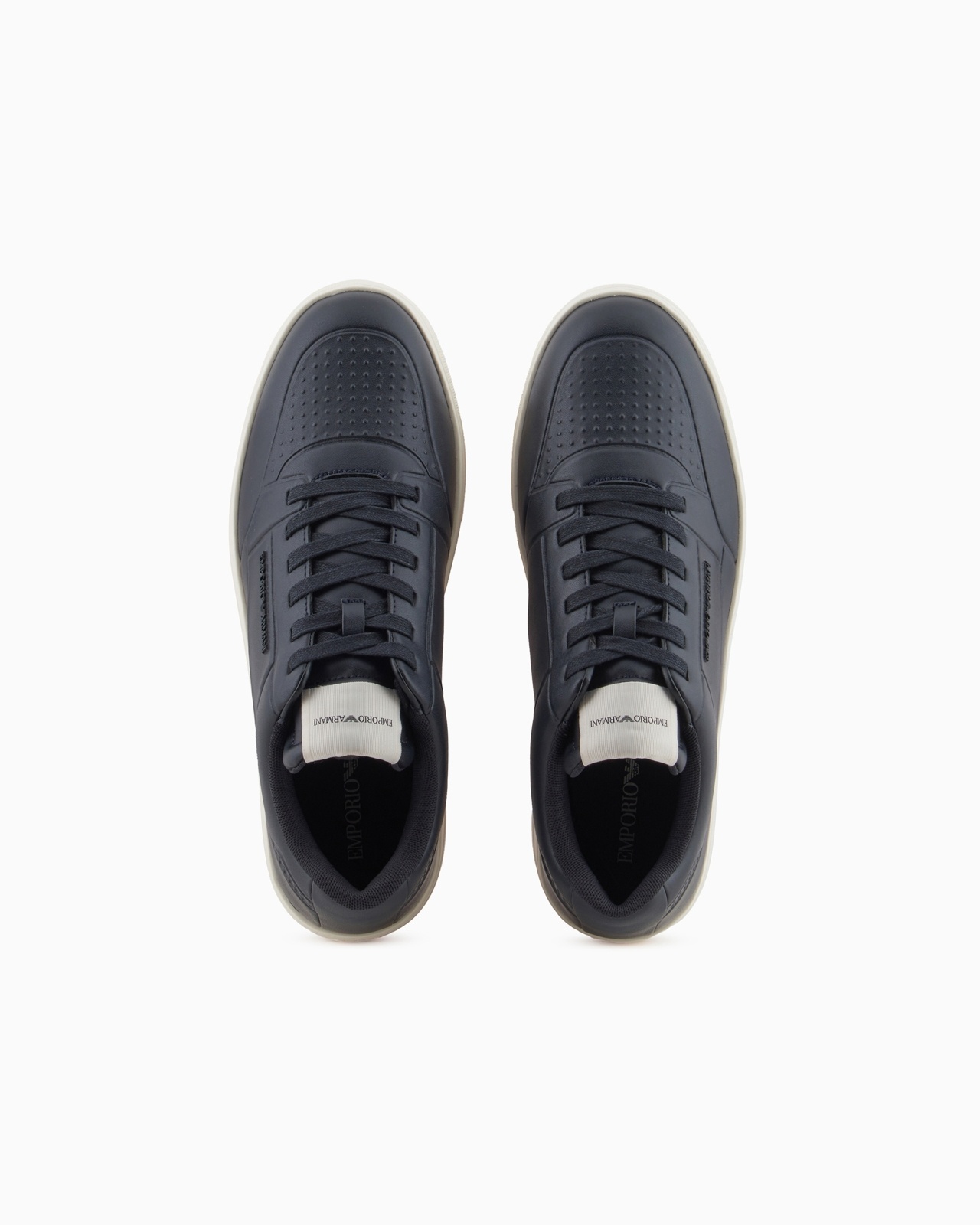LEATHER SNEAKERS WITH SIDE LOGO - 3