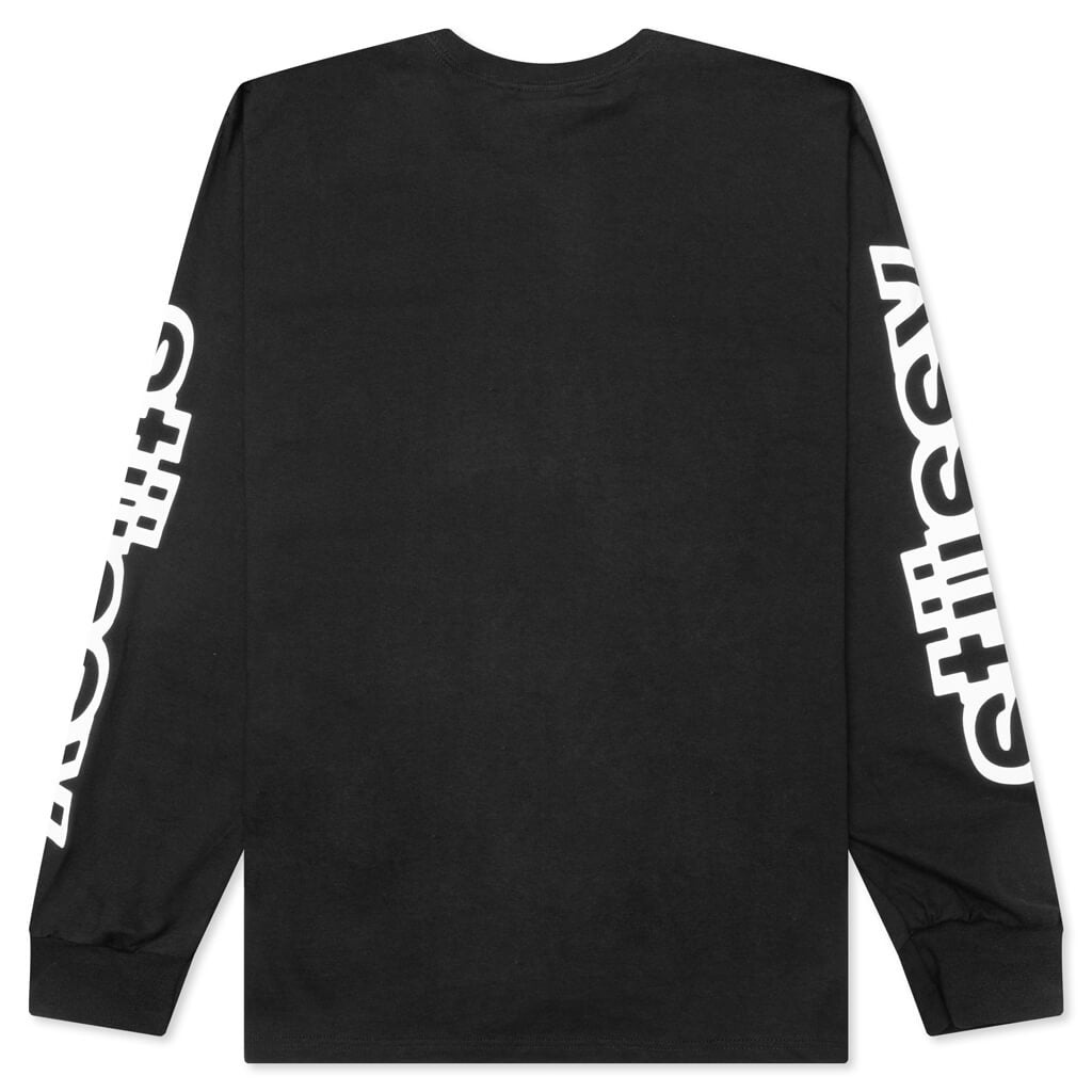 SIDEWAYS L/S TEE - BLACK - 2