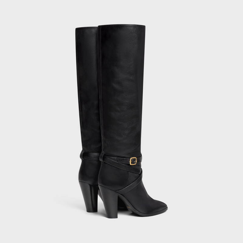 CELINE HIGH SLOUCHY BUCKLE BOOT CELINE WILTERN in CALFSKIN outlook
