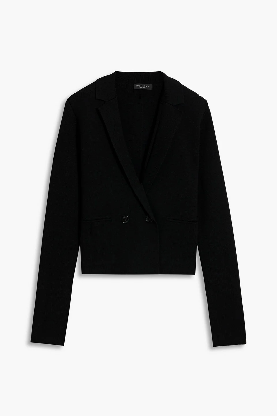 Joy double-breasted merino wool-blend blazer - 1