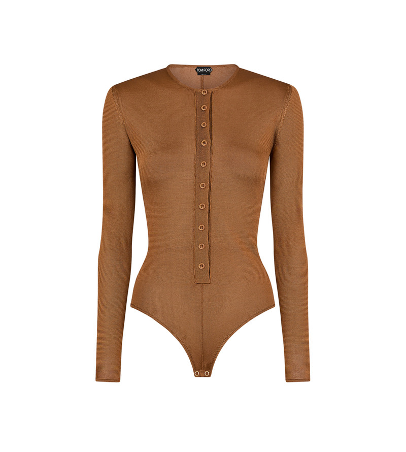 LONG SLEEVE HENLEY KNIT BODYSUIT 1