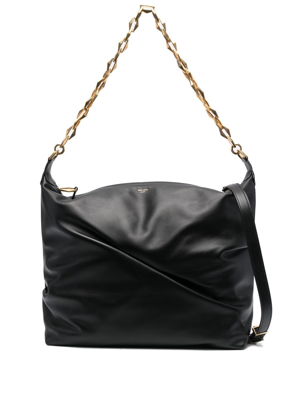 Diamond leather shoulder bag - 1