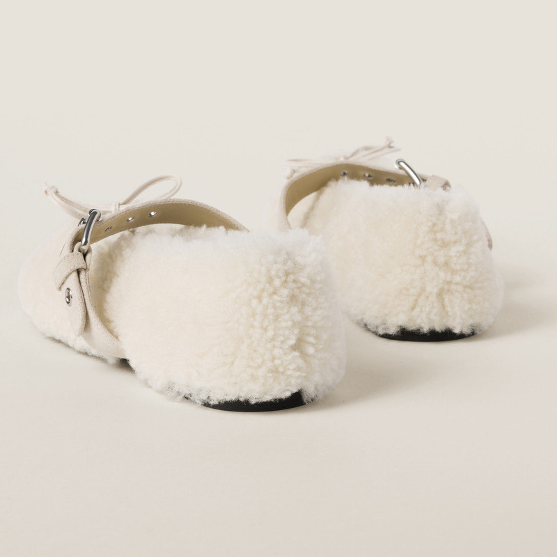 Miu Miu Shearling ballerinas outlook