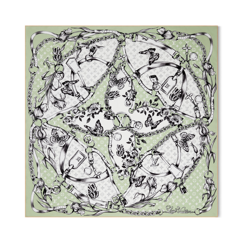 Blooming Monogram Square 90 1