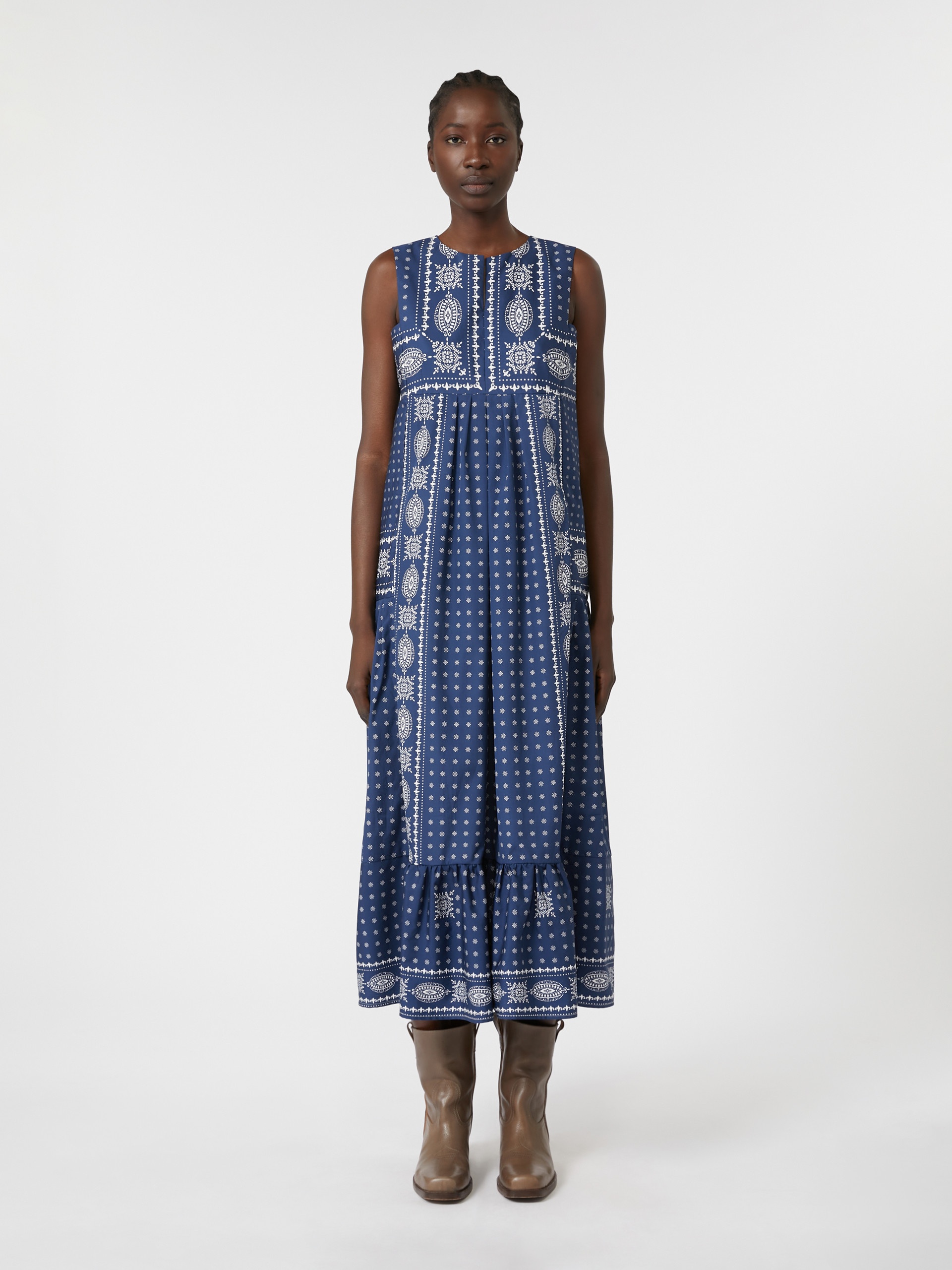 MANILA Printed poplin dress - 3
