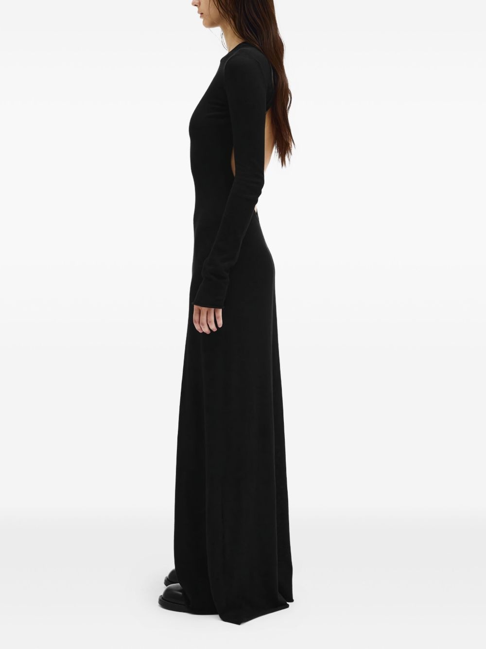 Eva long-sleeve cut-out maxi dress - 2