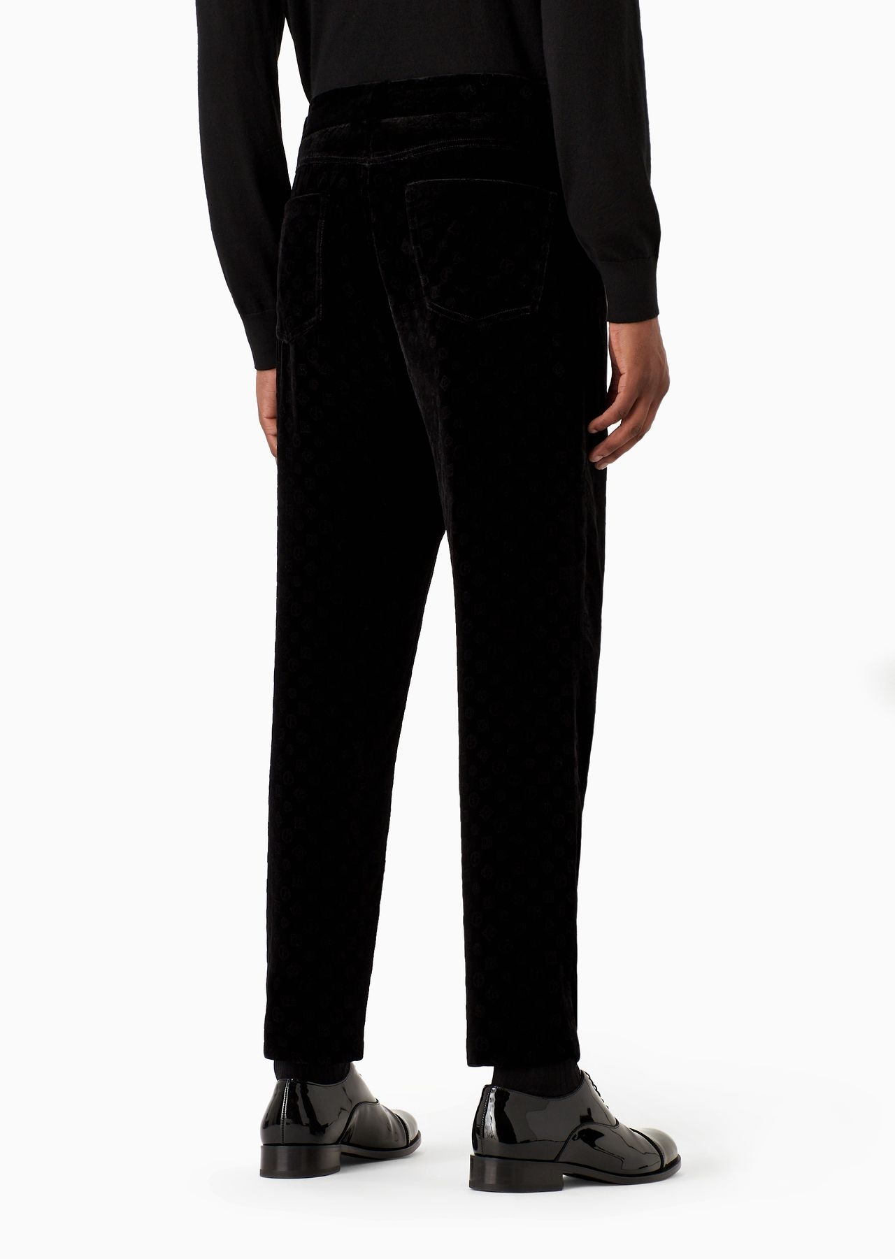 Giorgio’s single-pleat trousers in monogram silk and viscose - 3