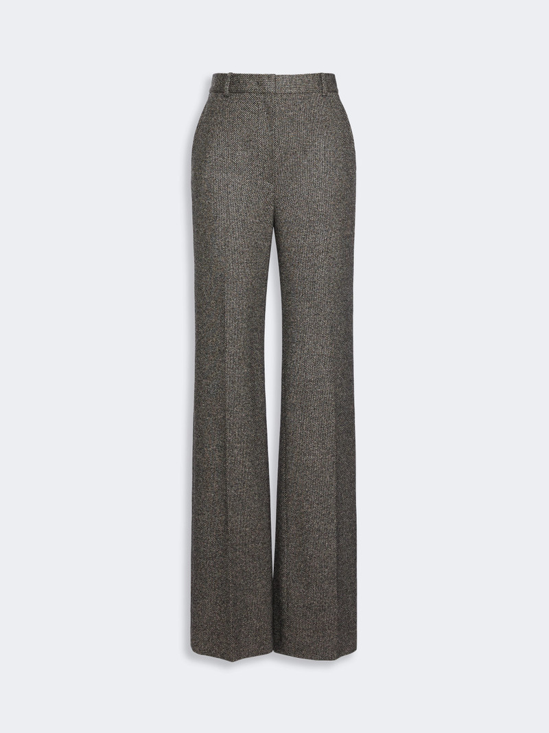 EDICOLA Flared jacquard jersey trousers - CAMEL 1