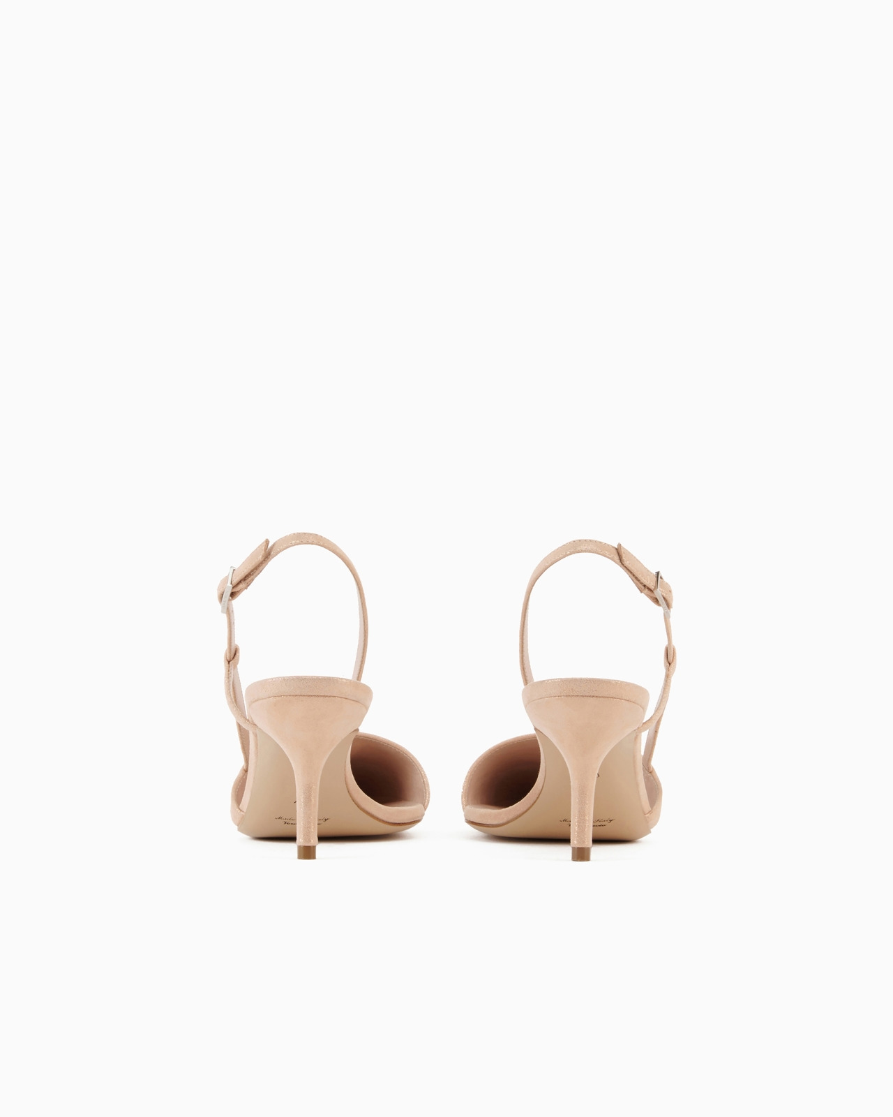 Laminated suede slingbacks - 4