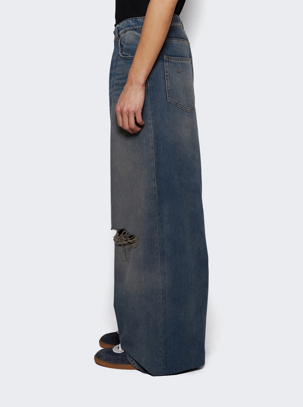 5 Pocket Jeans Grey Blue - 4