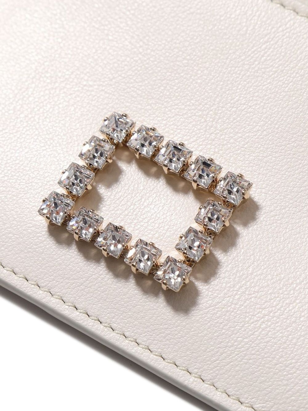【Roger Vivier】rhinestone wallet Roger Vivier rhinestone-embellished Wallet | Black | FARFETCH