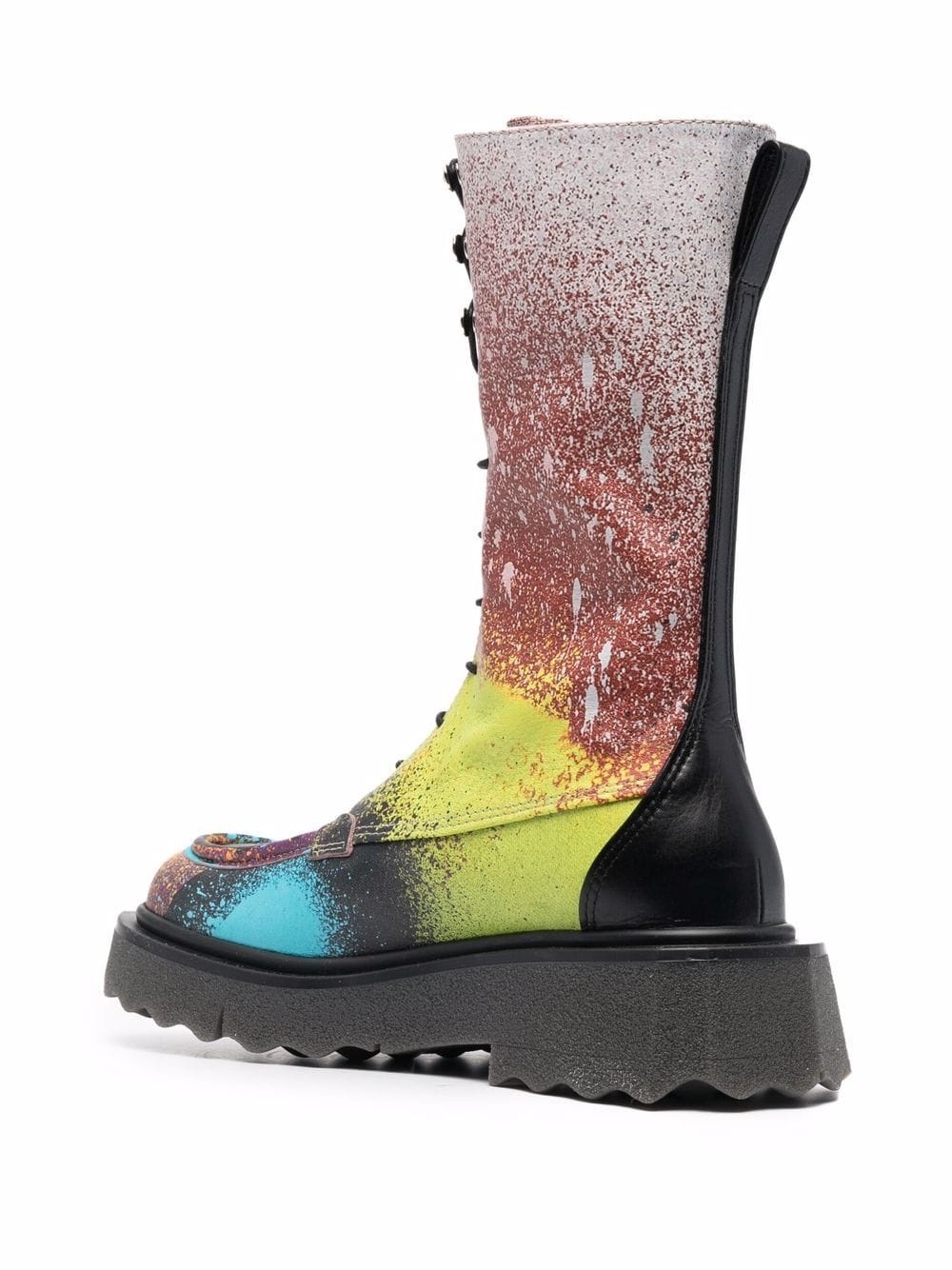 Sponge paint splatter-effect boots - 3