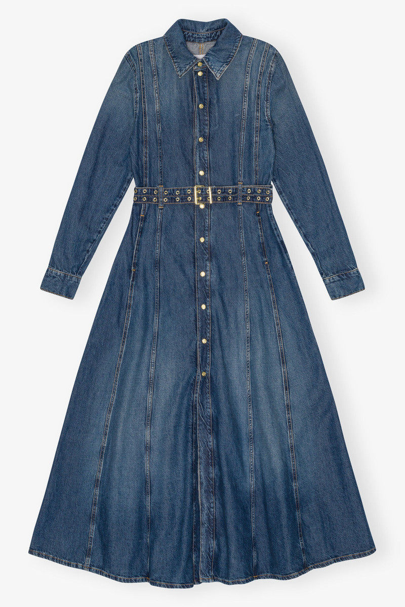 DARK BLUE DENIM MAXI DRESS 1