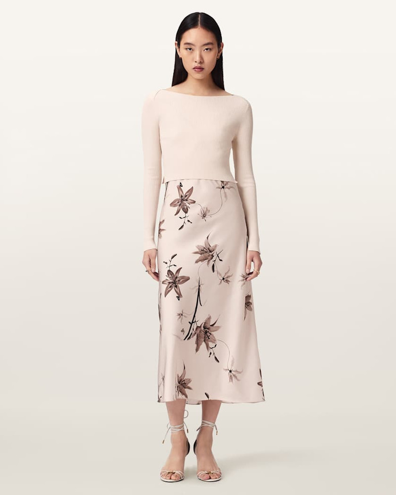 ALLSAINTS HERA 2-IN-1 MIDI DRESS outlook