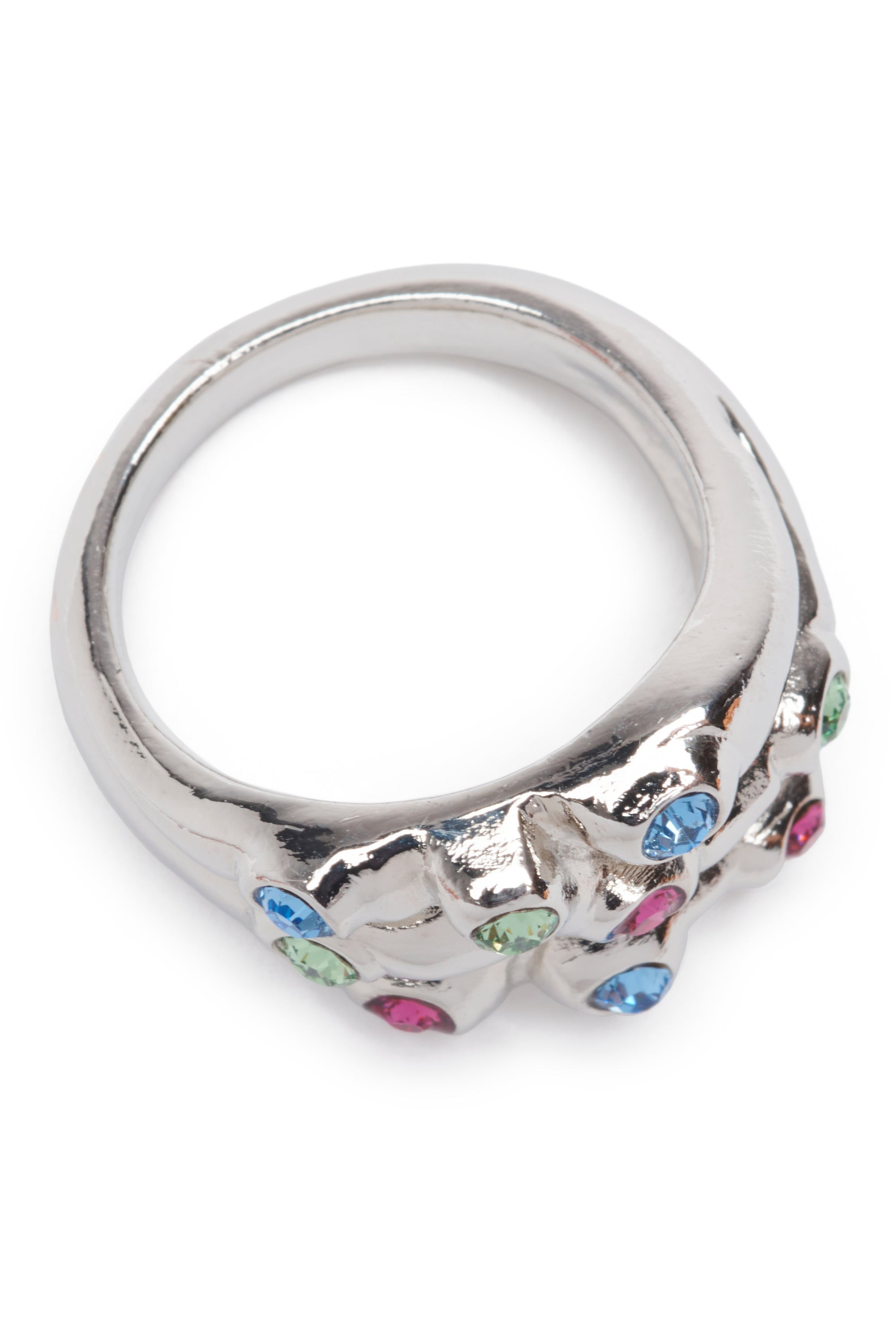 SILVER MULTI STACKED RING - 3