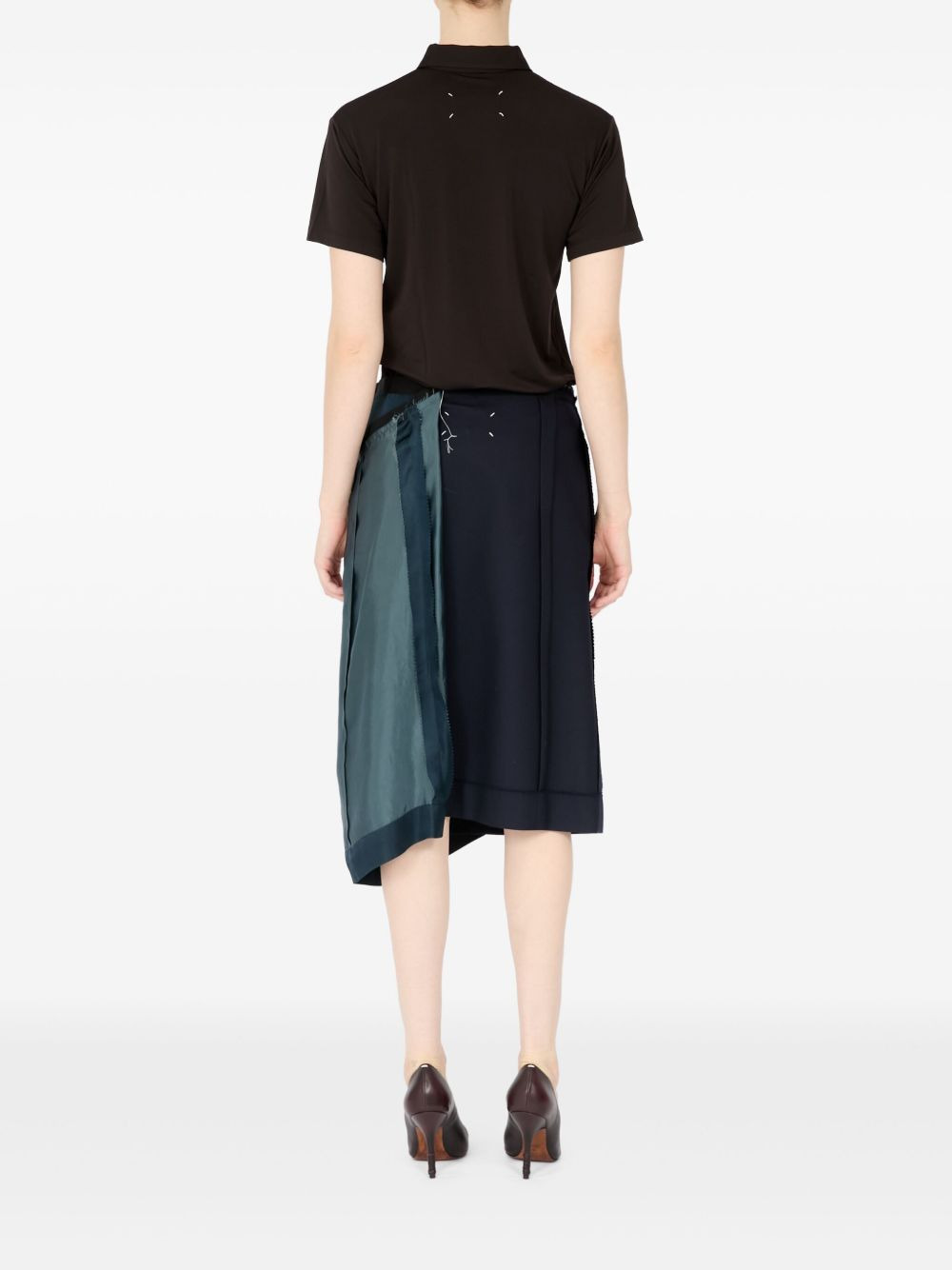 asymmetric midi skirt - 6