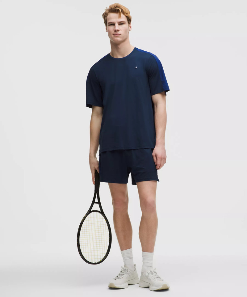 UV-Protective Mesh Panelled Tennis Shirt 7