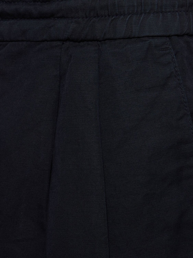 Cotton & linen Bermuda shorts - 4