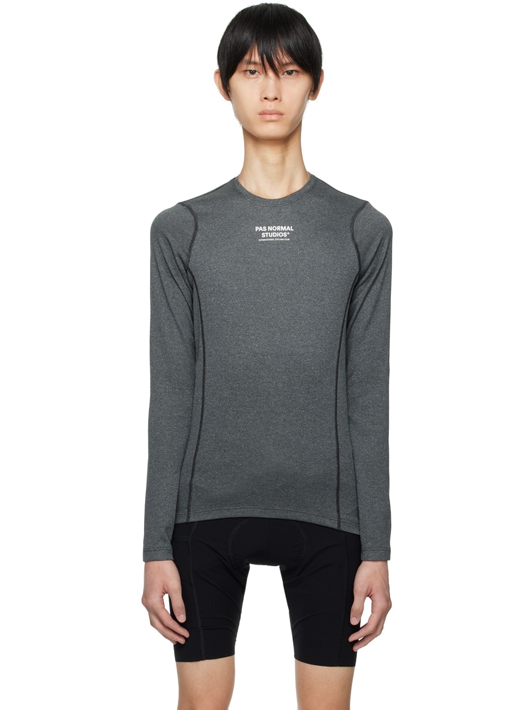 Gray Base Layer Long Sleeve T-Shirt - 1