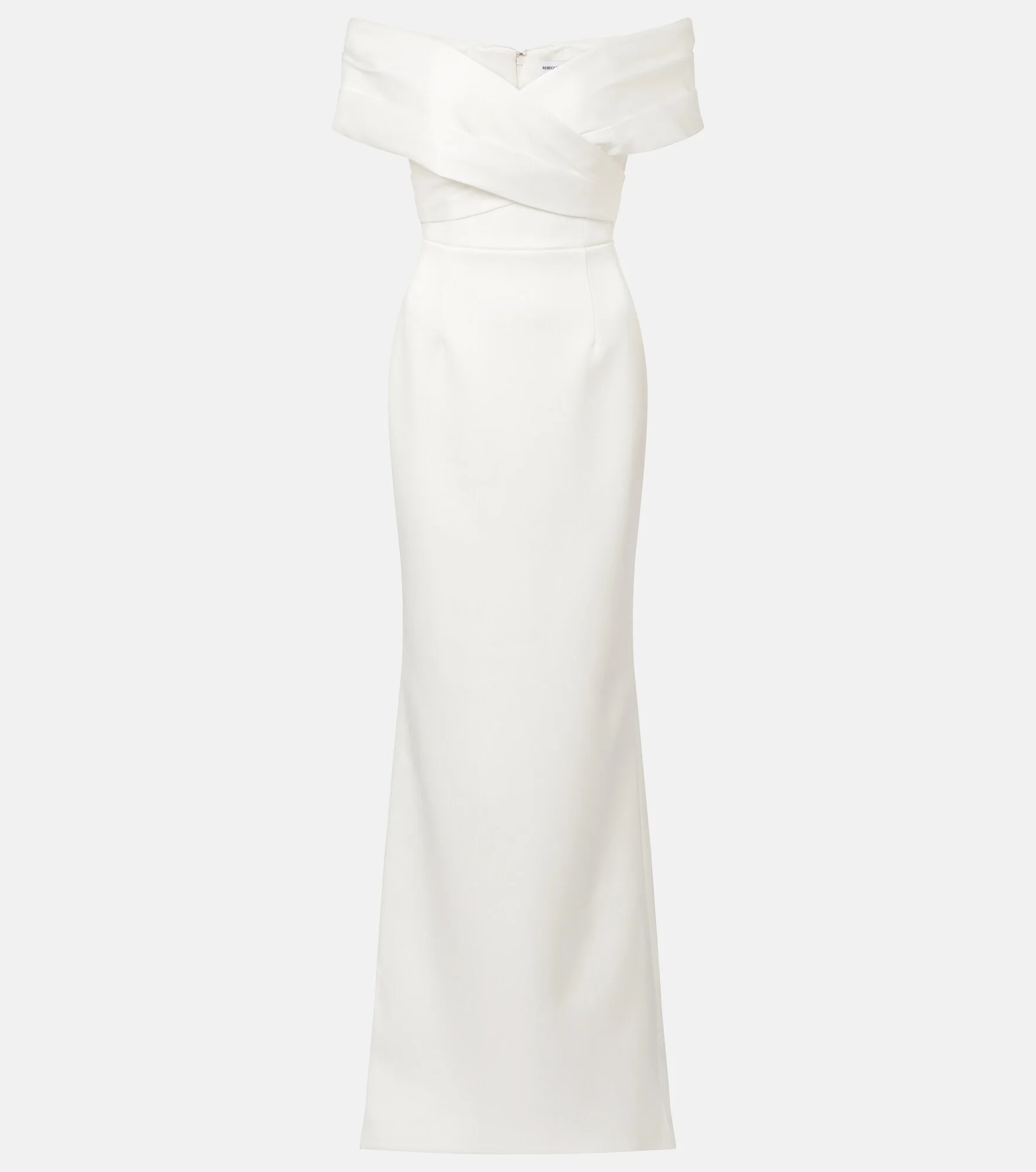 Bridal Blaise off-shoulder satin gown - 1