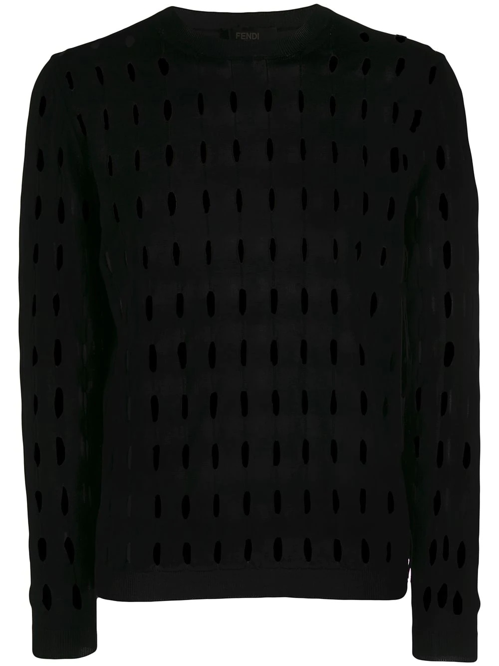 openwork knit jumper - 1