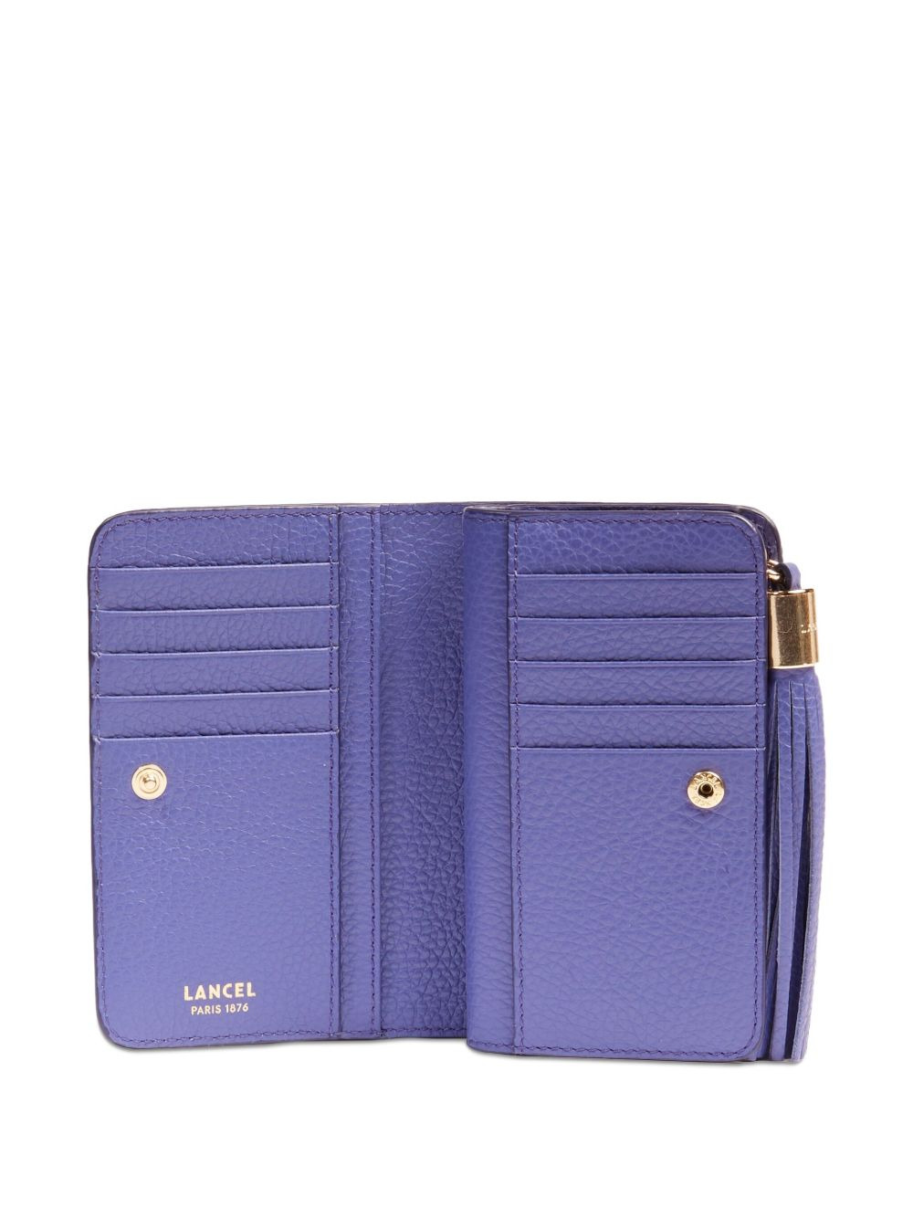 tassel-embellished leather wallet - 4
