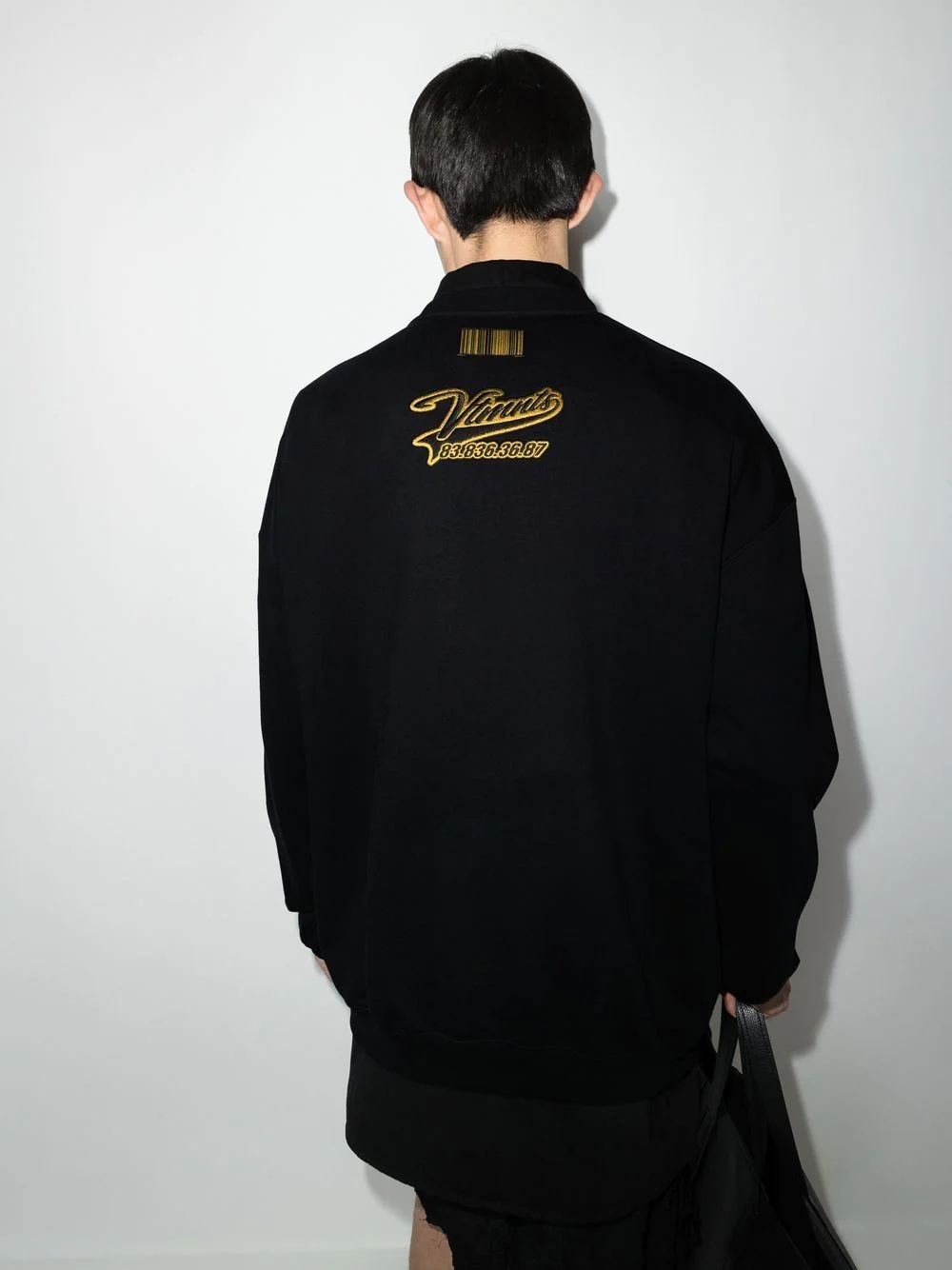 logo-embroidered sweatshirt - 3