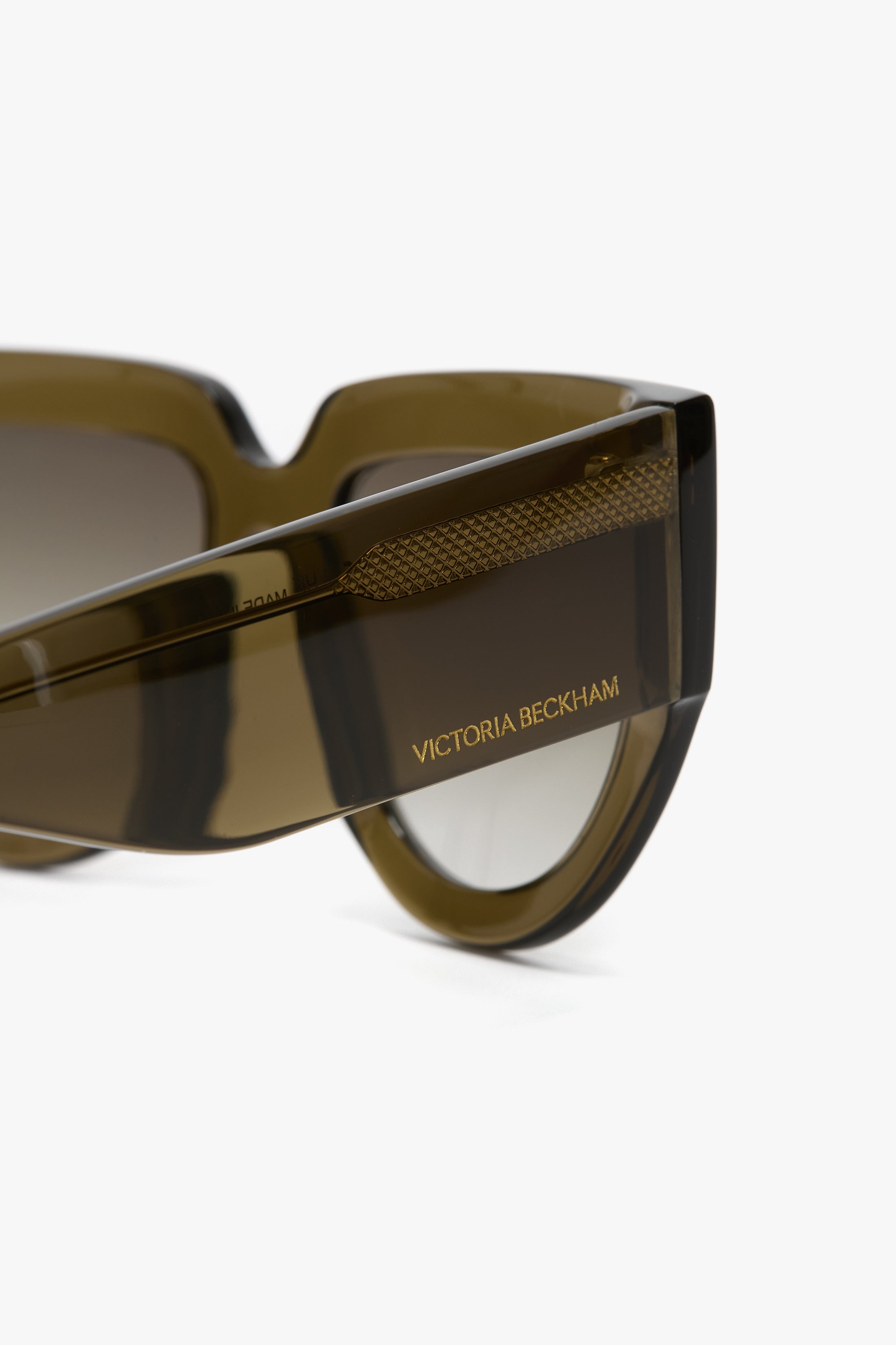 Soft Square Acetate Sunglasses In Khaki - 5