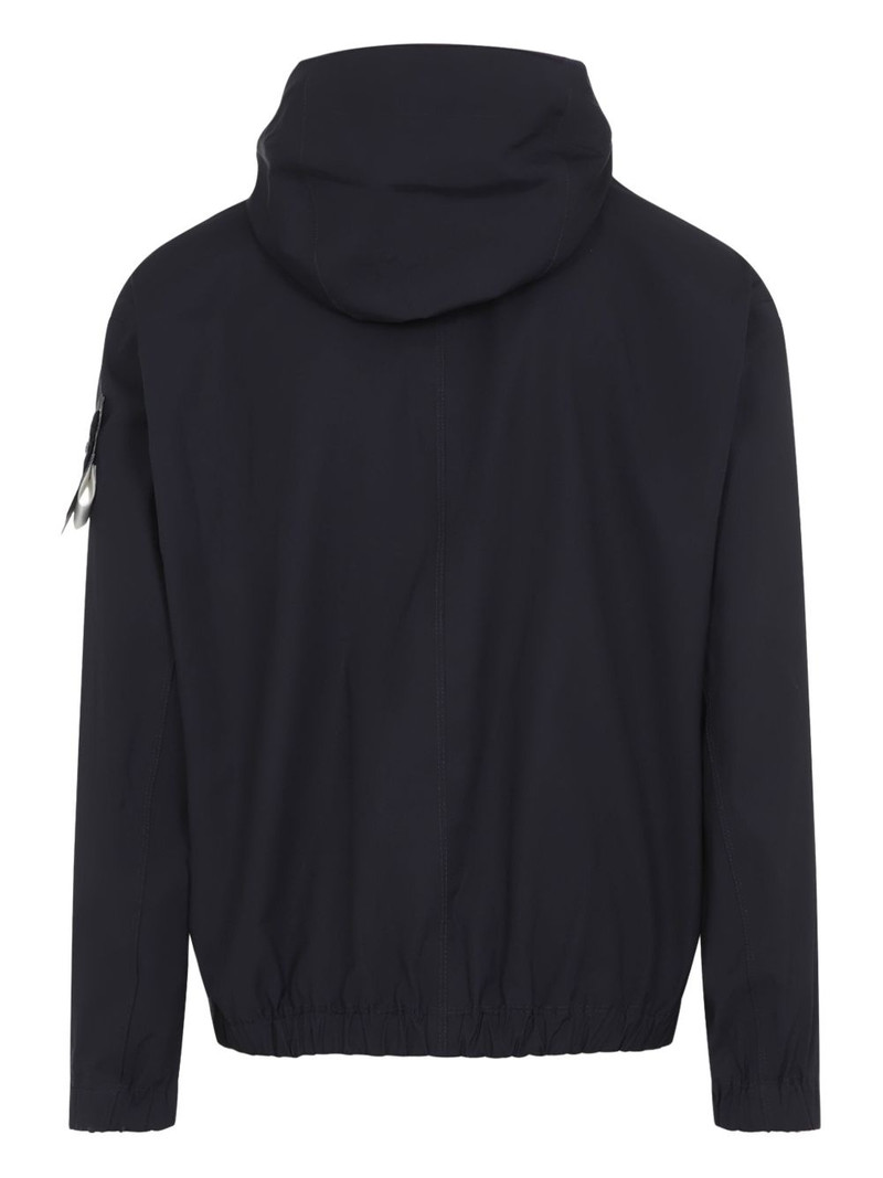 Stone Island Compass-badge zip-up jacket outlook