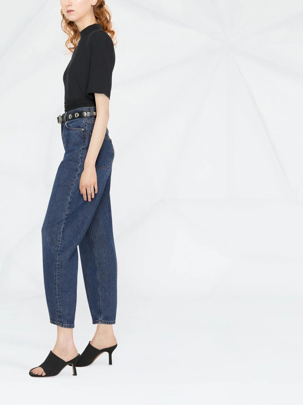 high-waist boyfriend jeans - 4
