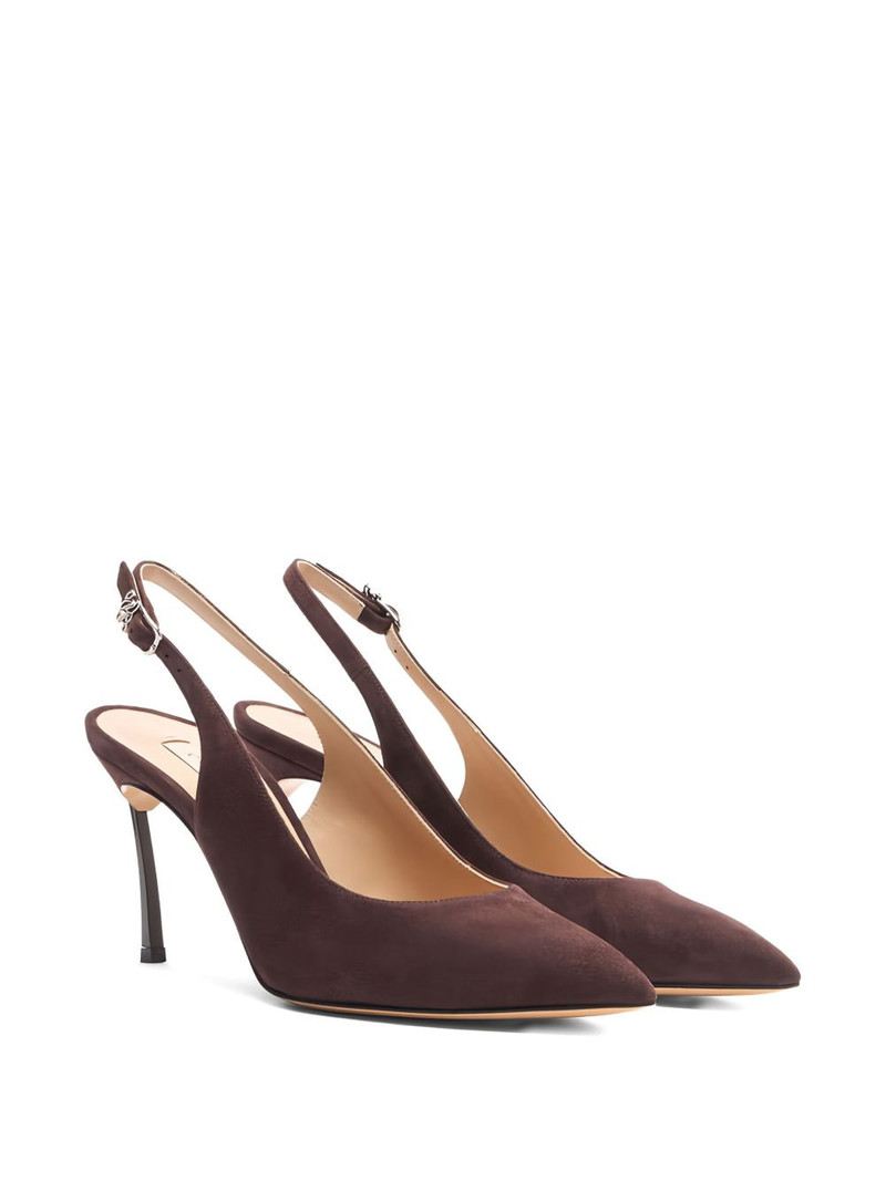 CASADEI 80mm slingback pointed-toe pumps outlook