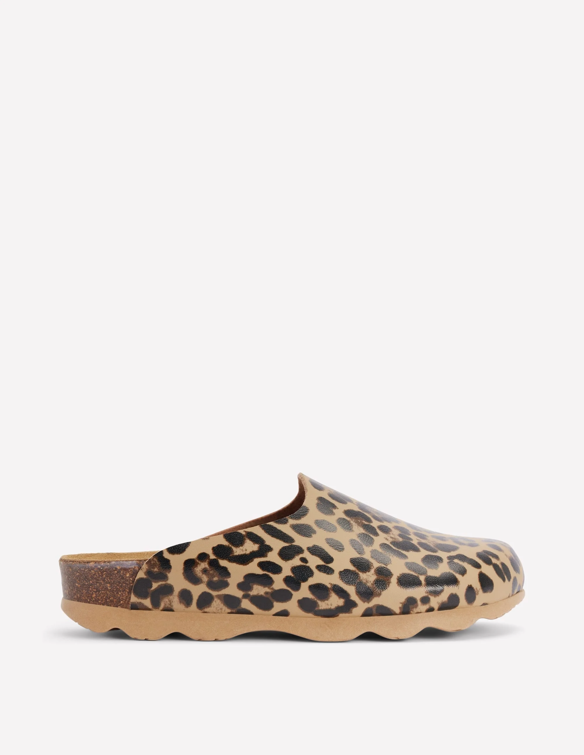 Lyla Colour Block Clogs-Leopard - 1