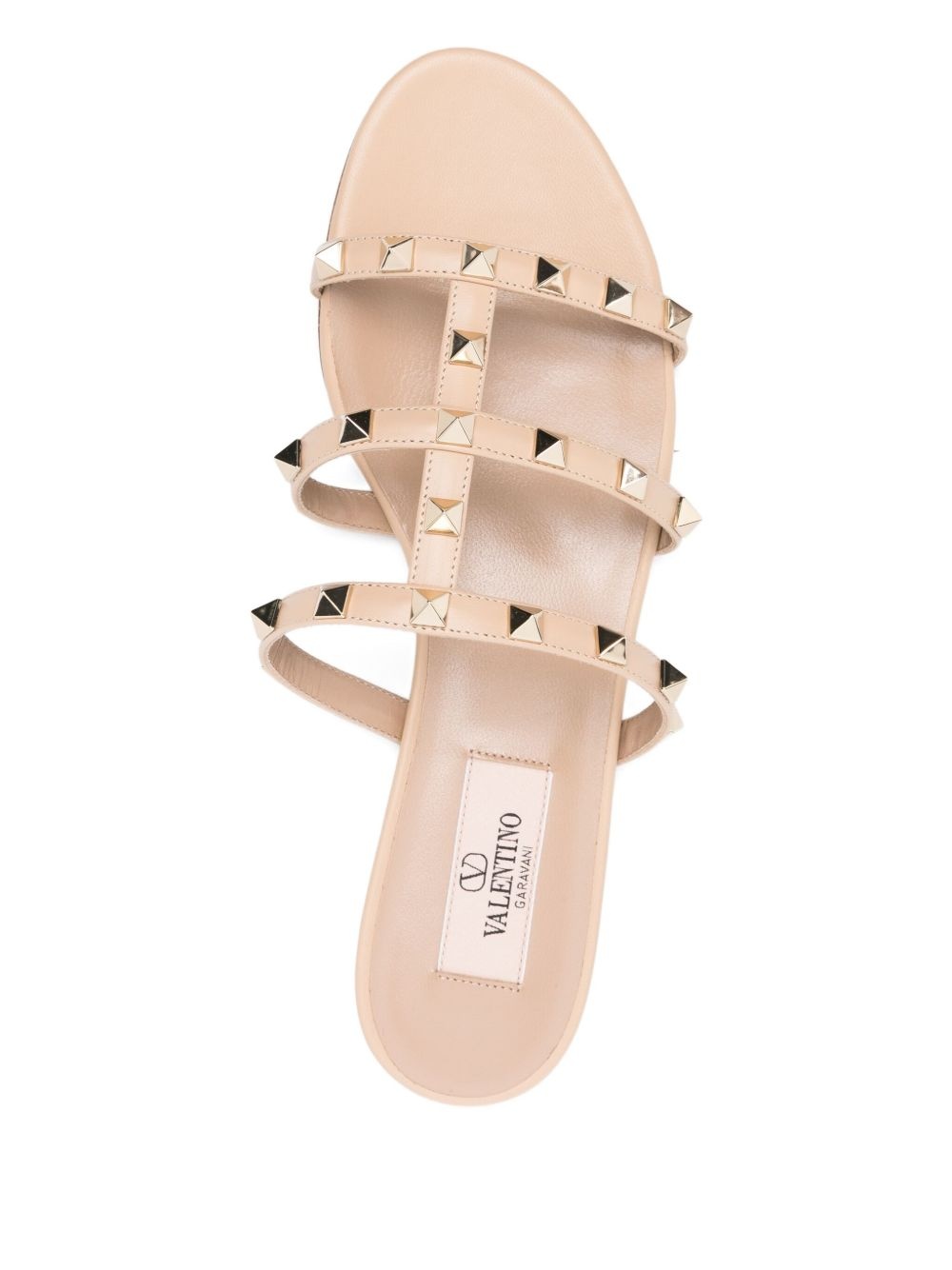 Rockstud three-strap sandals - 4