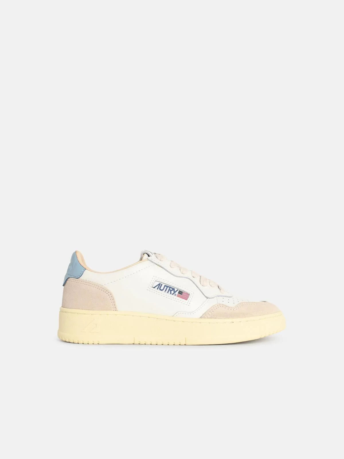 'MEDALIST LOW' WHITE LEATHER SNEAKERS - 1