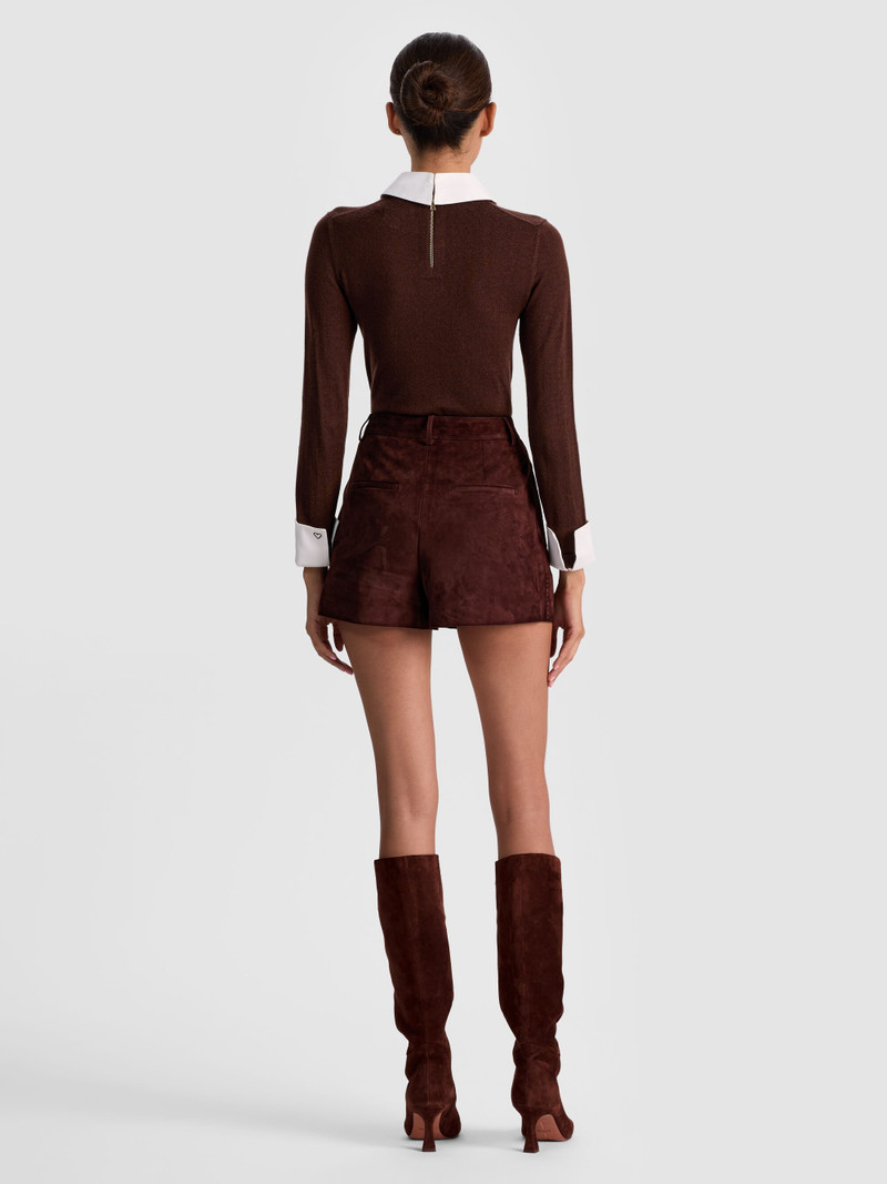 Alice + Olivia CONRY SUEDE SHORT outlook