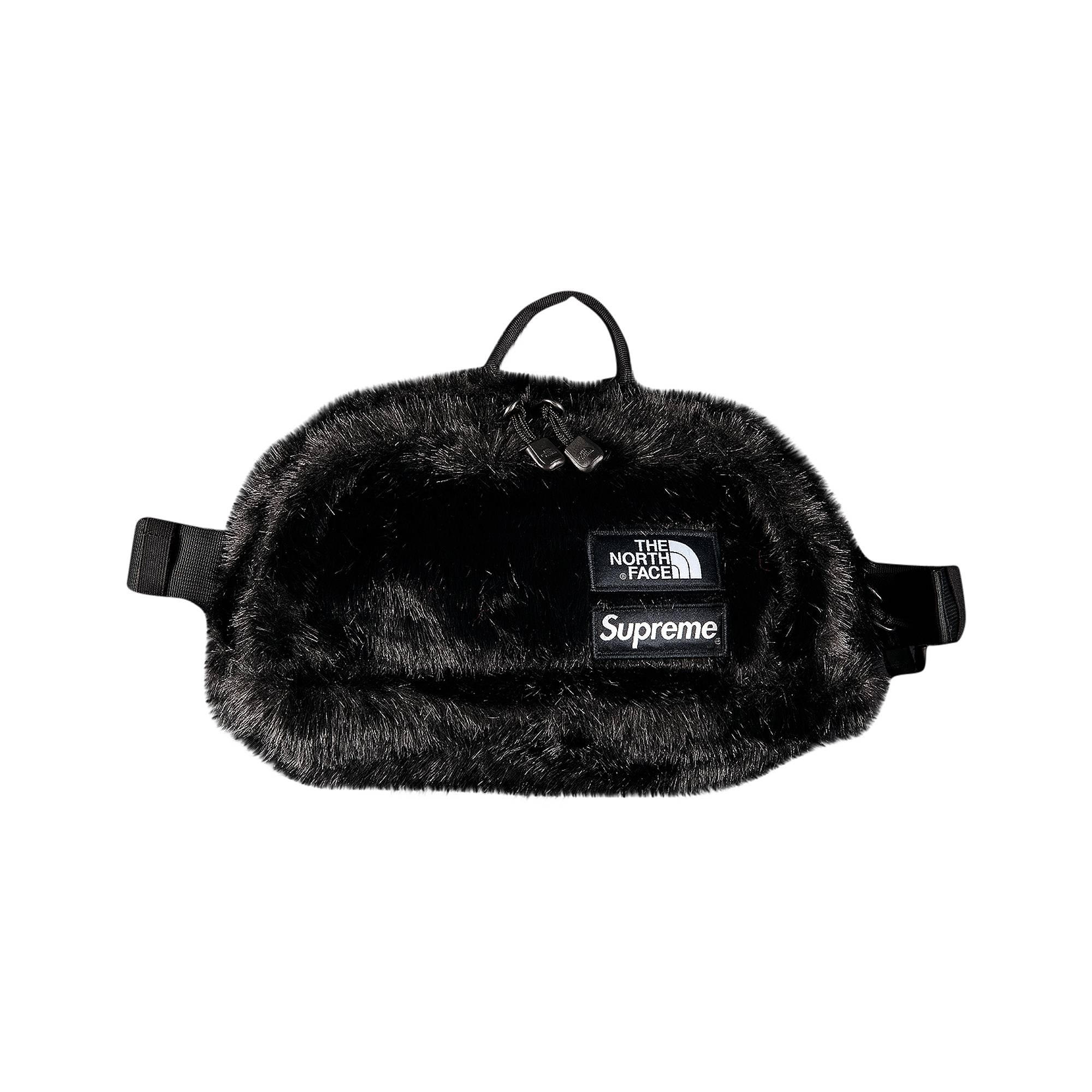 Supreme x The North Face Faux Fur Waist Bag 'Black' - 1