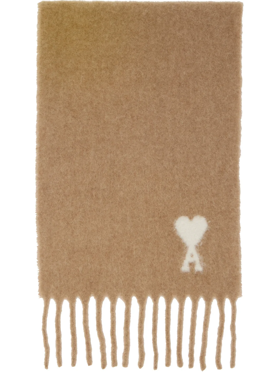 Beige Alpaca Ami de Coeur Scarf - 1