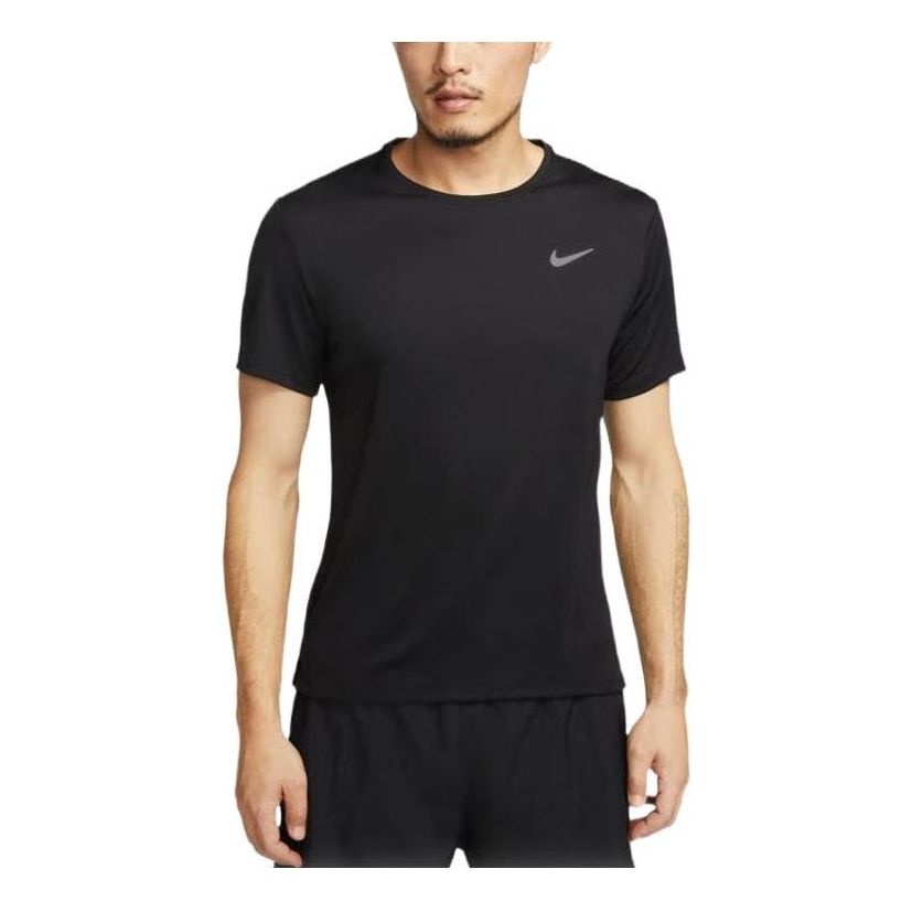 NIKE DRI-FIT UV MILER MEN'S SHORT-SLEEVE RUNNING TOP 'Black' DV9316-010 - 1