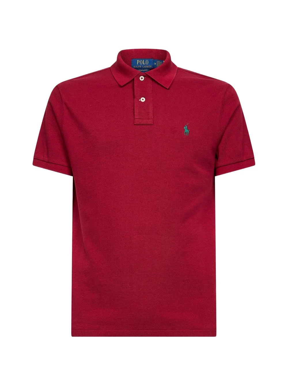 two-button embroidery polo shirt - 1