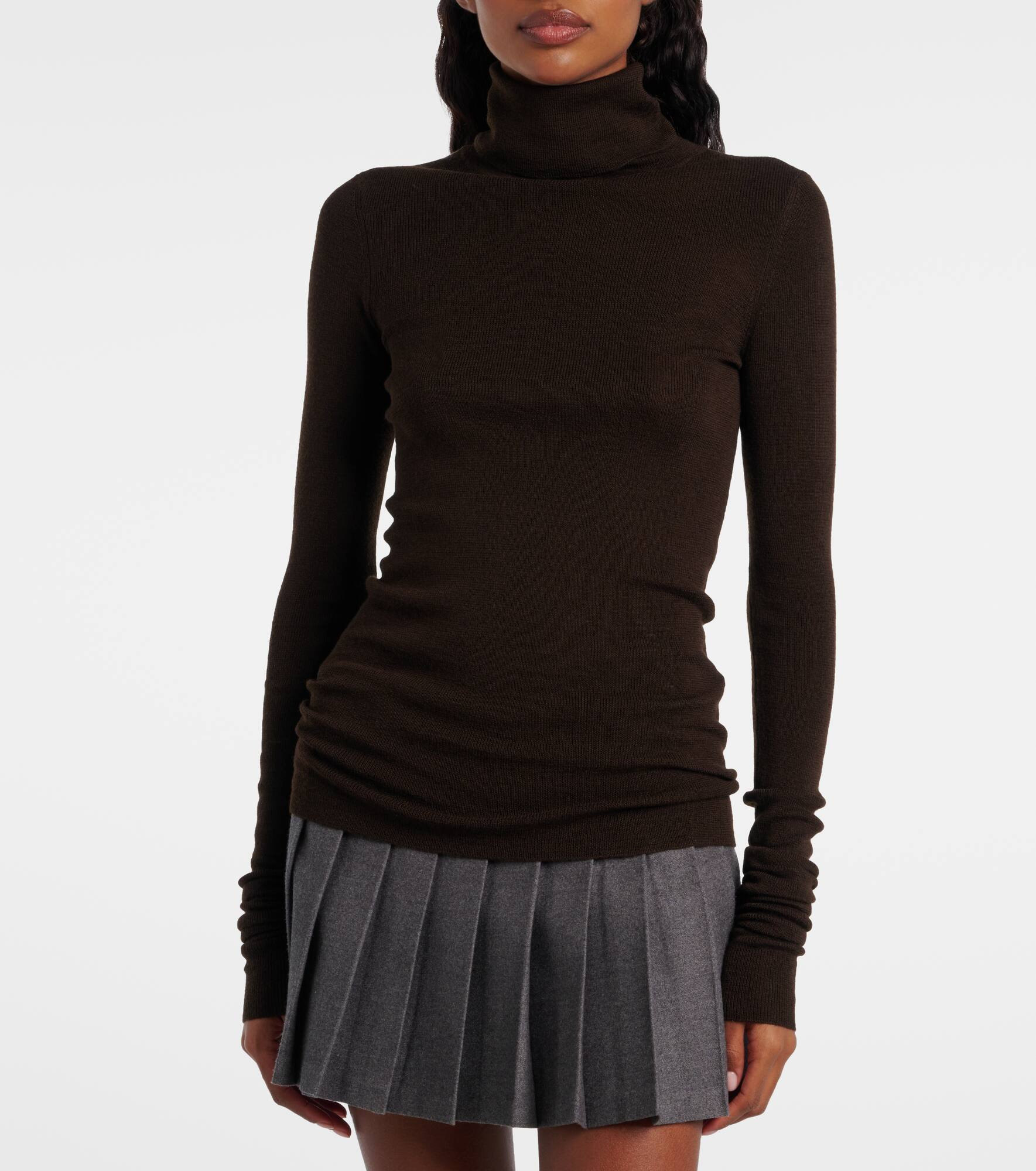 Utica Thin wool and silk turtleneck sweater - 6