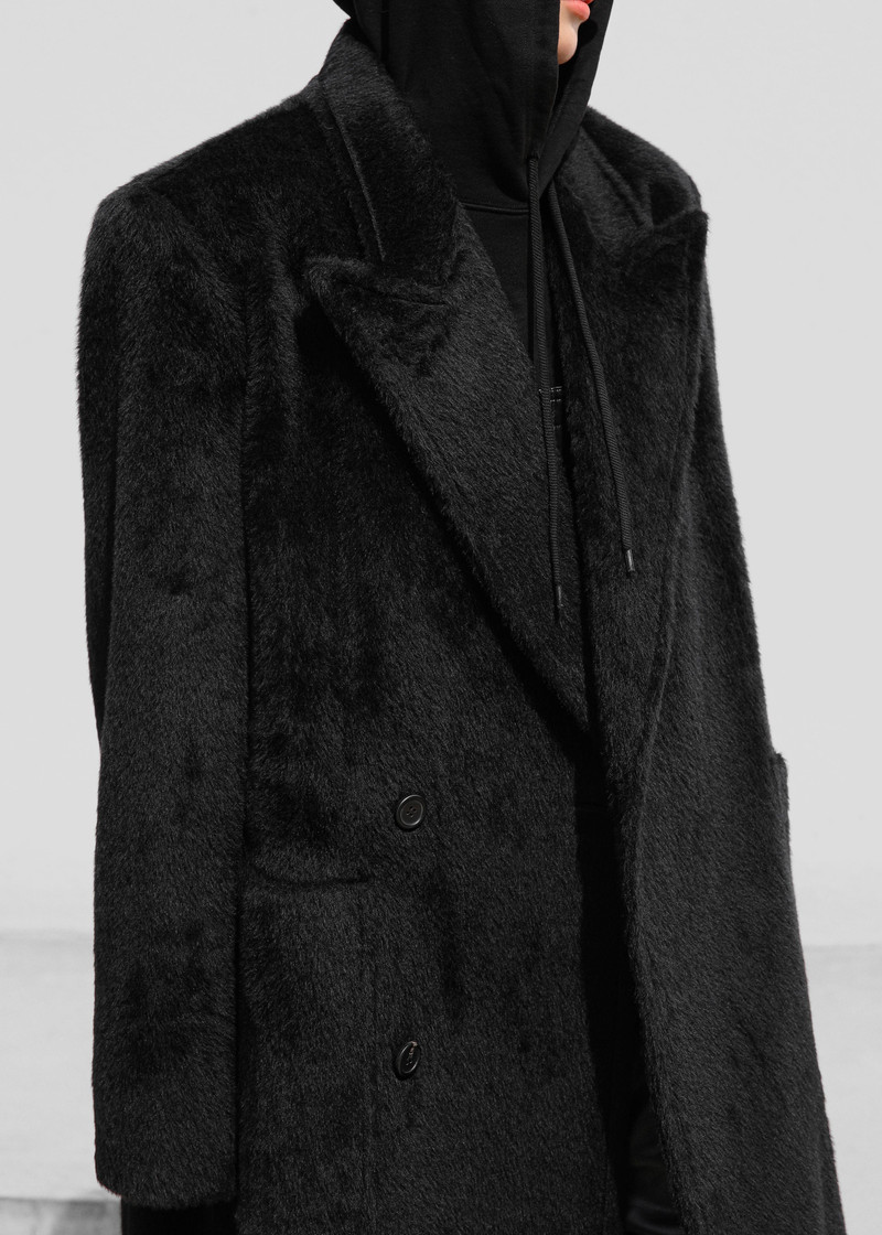 Jaylene Oversized Wool Coat - Black 5