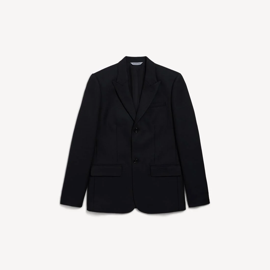 Men's Single-breasted Slim Fit Jacket in Black - 1
