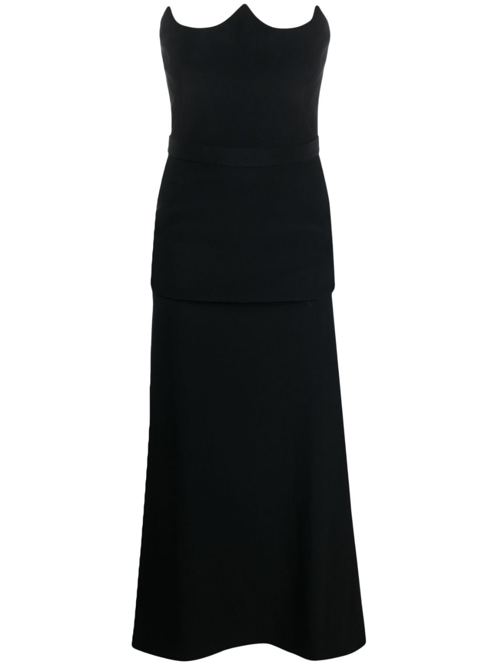 Peak Corset crepe dress - 1