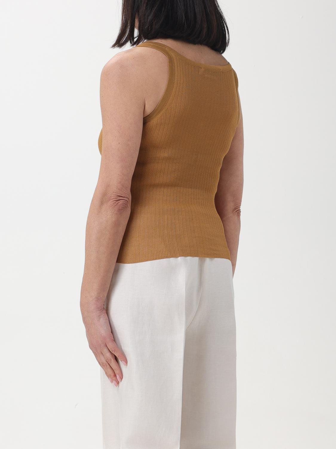 Max Mara Top Woman Leather - 3