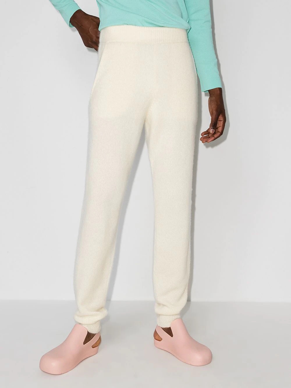 Heavy cashmere track pants - 2