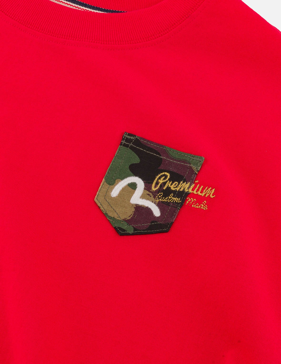 Multi-embroidery and Multi-pocket Relax Fit T-shirt - 6
