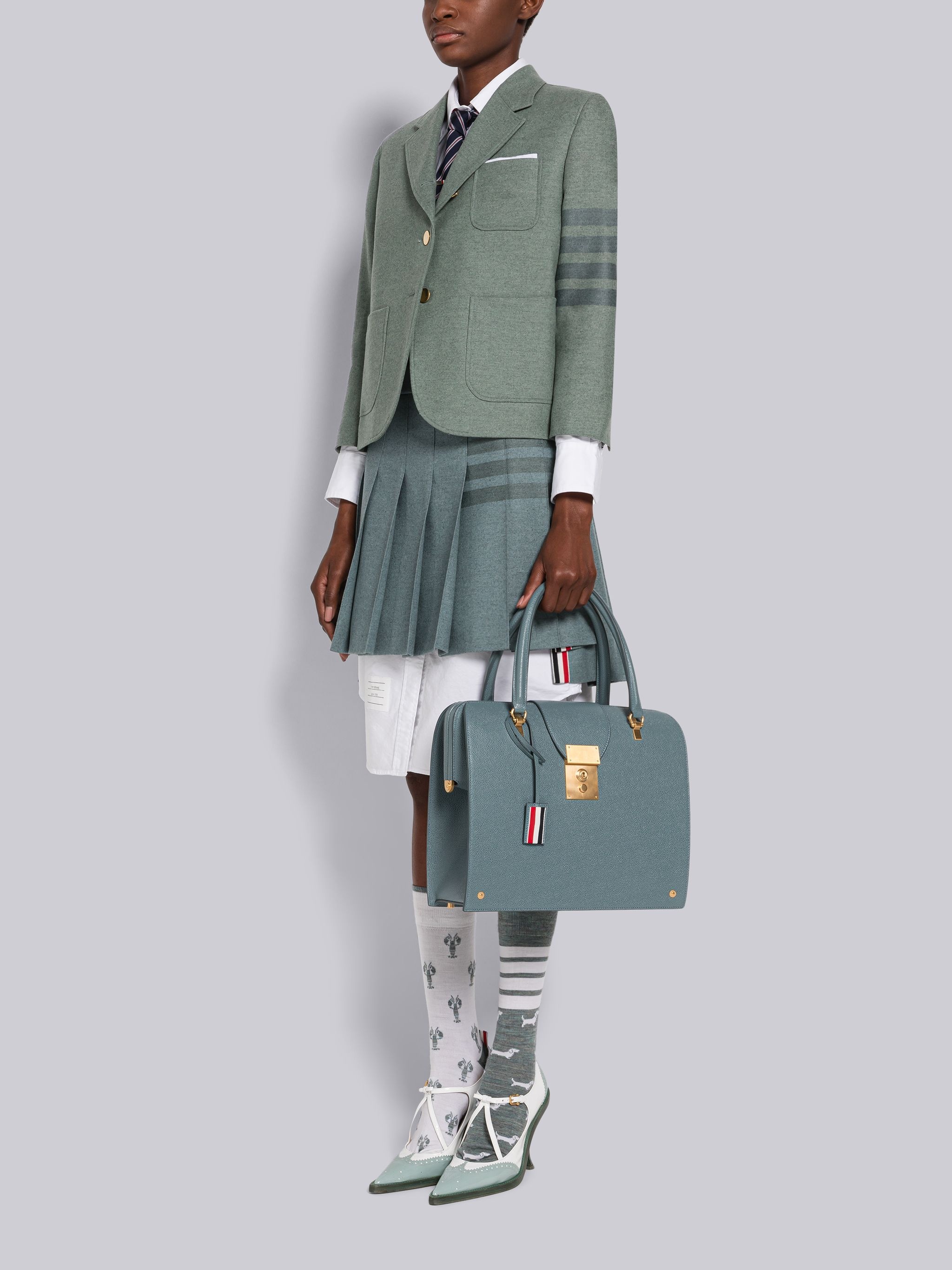 Pebble Grain Leather Mrs. Thom Bag - 6