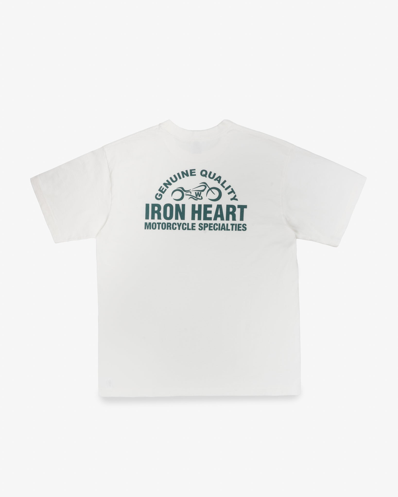 7.5OZ PRINTED LOOPWHEEL CREW NECK T-SHIRT - WHITE - 5